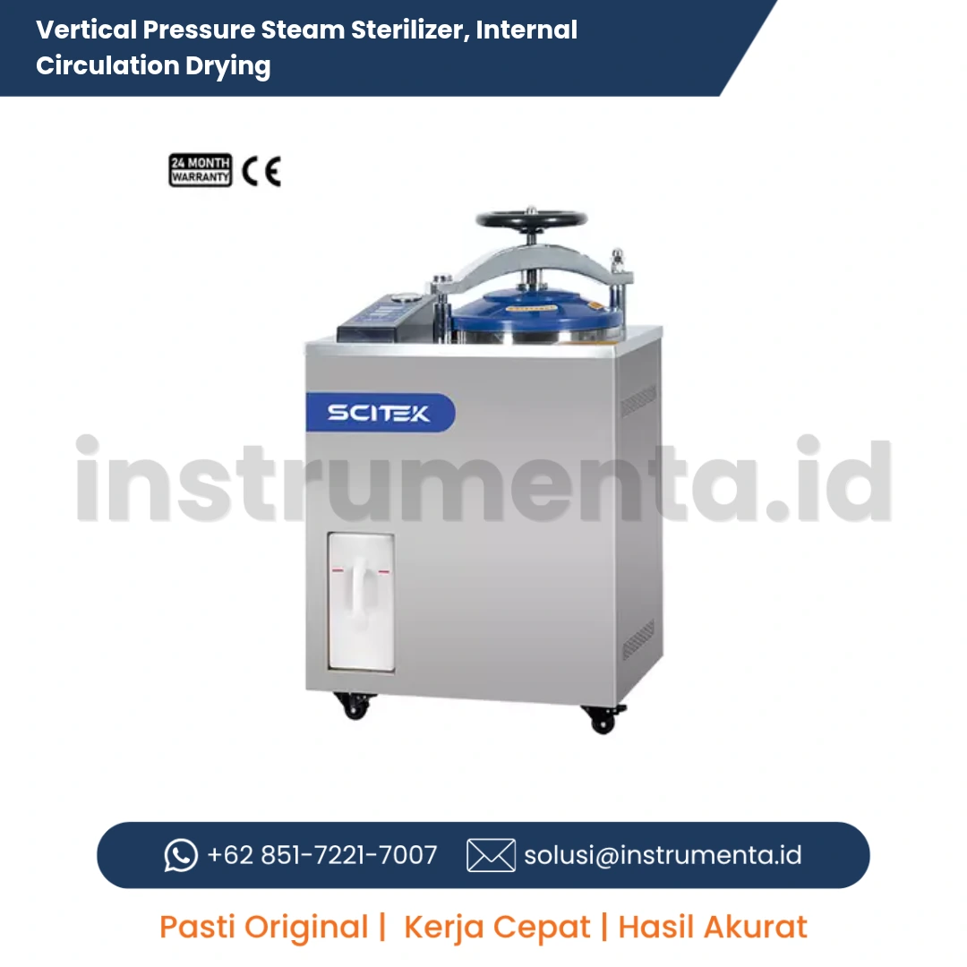Authorized Distributor Vertical Pressure Steam Sterilizer Scitek ST-VX Series Autoclave Vertikal Sistem Pengeringan Sirkulasi Internal